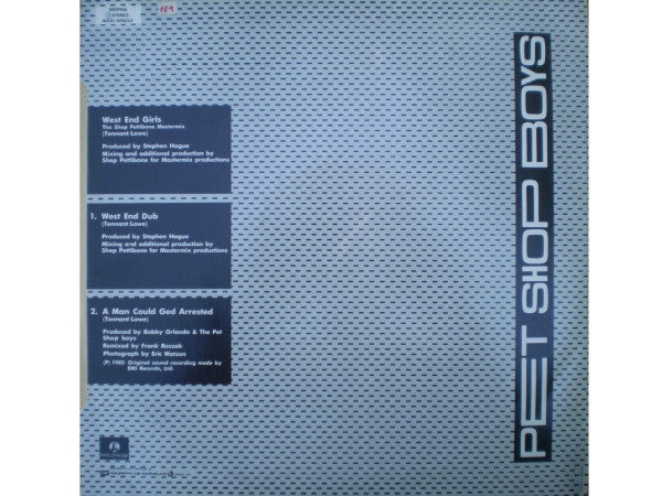 Pet Shop Boys : West End Girls (The Shep Pettibone Mastermix) (12", Maxi)