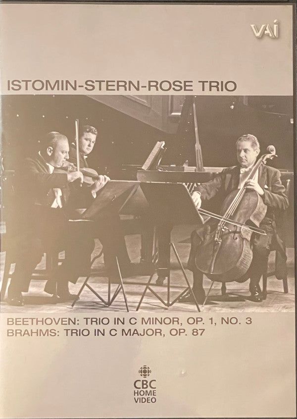 The Istomin/Stern/Rose Trio, Ludwig van Beethoven, Johannes Brahms : Trio In C Minor Op.1 No.3 / Trio In C Major Op.87 (DVD-V, Mono)