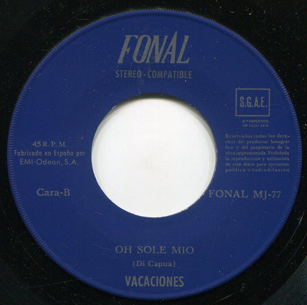 Los Sayonaras / Carlitos Romano : Vacaciones (7")