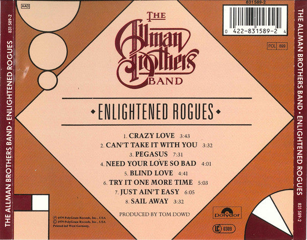 The Allman Brothers Band : Enlightened Rogues (CD, Album, RM)