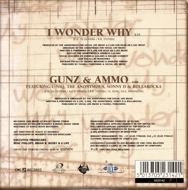 E-Life : I Wonder Why (CD, Single)