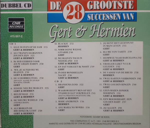 Gert & Hermien : De 28 Grootste Successen Van Gert & Hermien (2xCD, Comp)