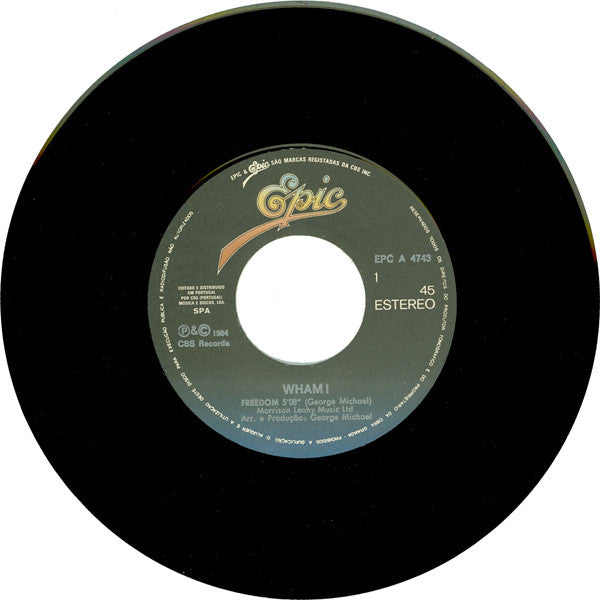 Wham! : Freedom (7", Single)