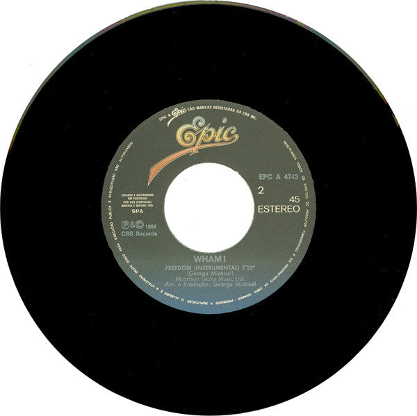 Wham! : Freedom (7", Single)
