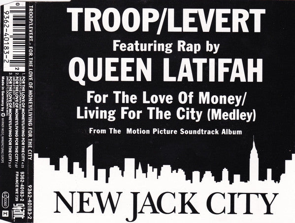 Troop (3) & Levert Featuring Rap By Queen Latifah : For The Love Of Money / Living For The City (Medley) (CD, Maxi)