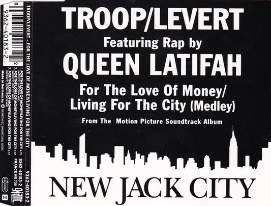 Troop (3) & Levert Featuring Rap By Queen Latifah : For The Love Of Money / Living For The City (Medley) (CD, Maxi)