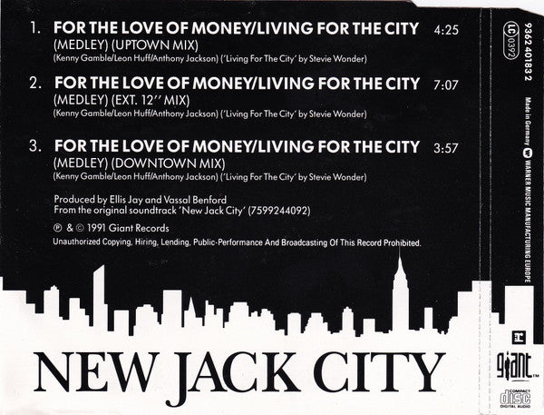 Troop (3) & Levert Featuring Rap By Queen Latifah : For The Love Of Money / Living For The City (Medley) (CD, Maxi)