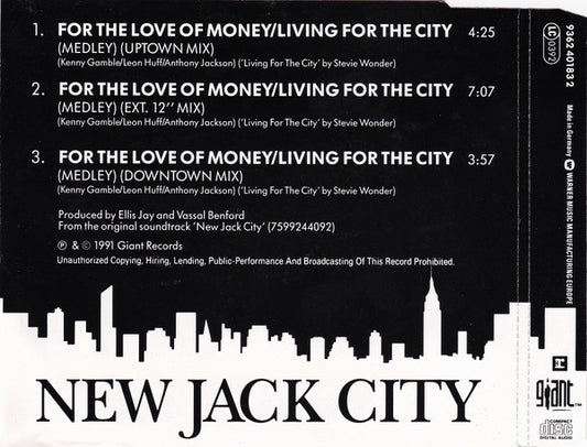 Troop (3) & Levert Featuring Rap By Queen Latifah : For The Love Of Money / Living For The City (Medley) (CD, Maxi)