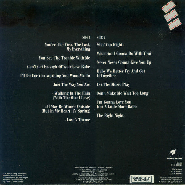 Barry White : The Collection (LP, Album, Comp)