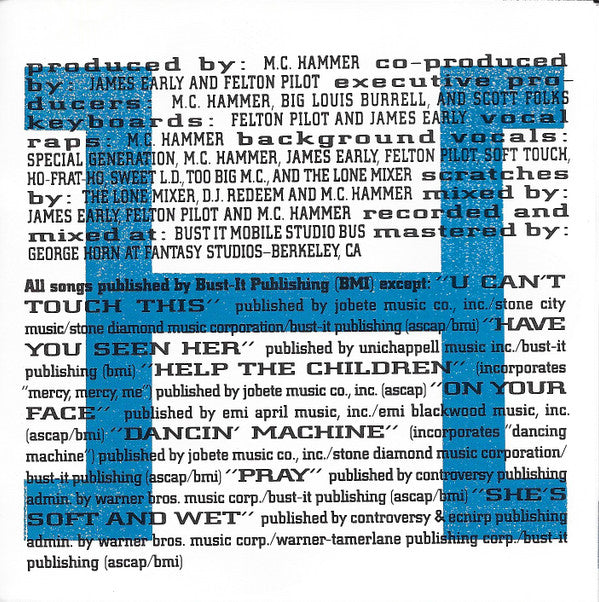 MC Hammer : Please Hammer Don't Hurt 'Em (CD, Album)