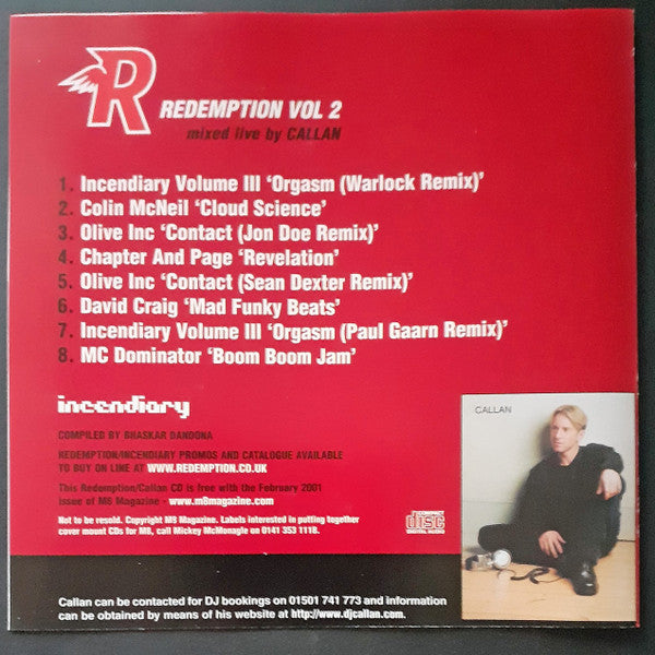 DJ Callan : Redemption Vol. 2 (CD, Comp, Mixed)
