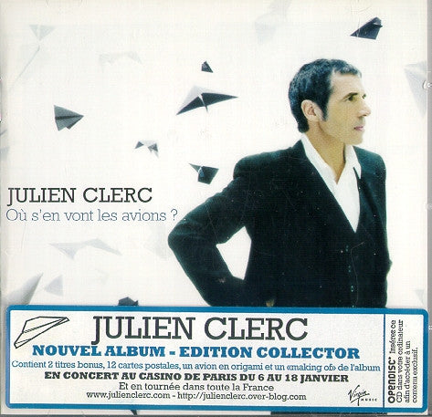 Julien Clerc : Ou S'en Vont Les Avions ? (CD, Album, Enh, Edi)