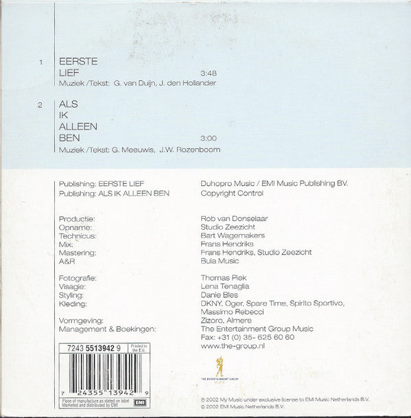 Guus Meeuwis : Eerste Lief (CD, Single, Car)