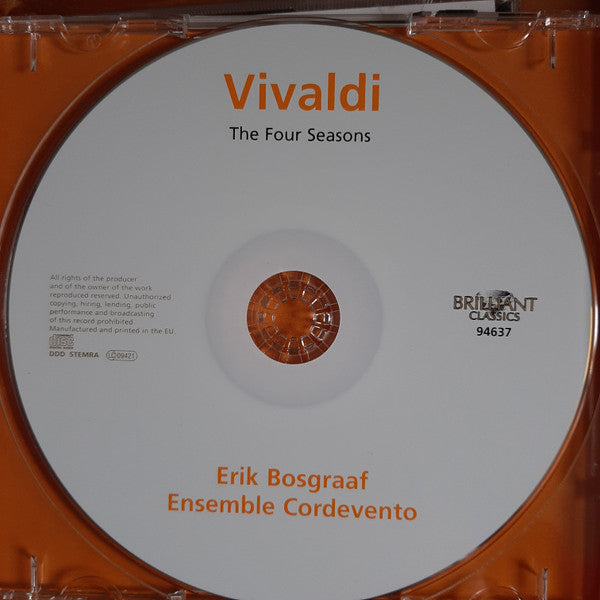 Antonio Vivaldi, Erik Bosgraaf, Ensemble Cordevento : The Four Seasons - Die Vier Jahreszeiten (CD, Album)