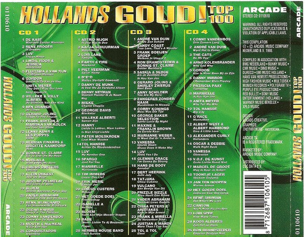 Various : Hollands Goud! Top 100 (4xCD, Comp)