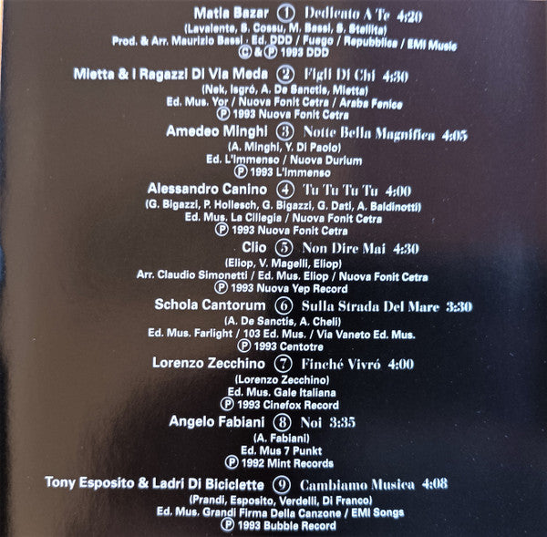 Various : Una Notte Speciale - San Remo '93 Vol. 3 (CD, Comp)