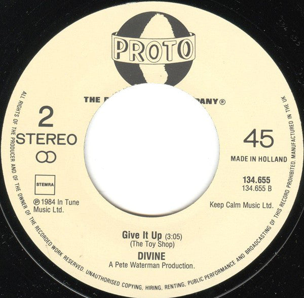 Divine : You Think You're A Man (7", Single)