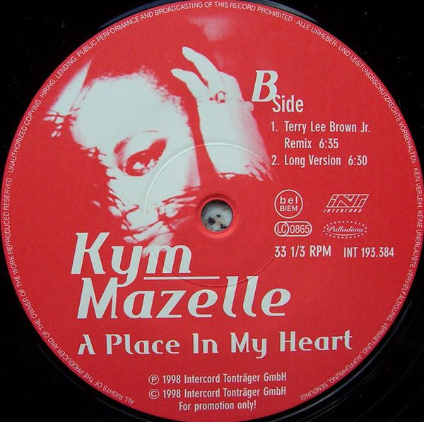 Kym Mazelle : A Place In My Heart (12", Promo)