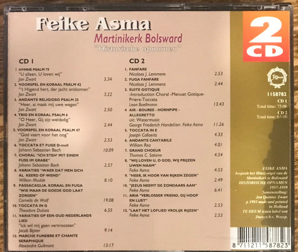 Feike Asma : Martinikerk Bolsward - Historische Opnamen (2xCDi)