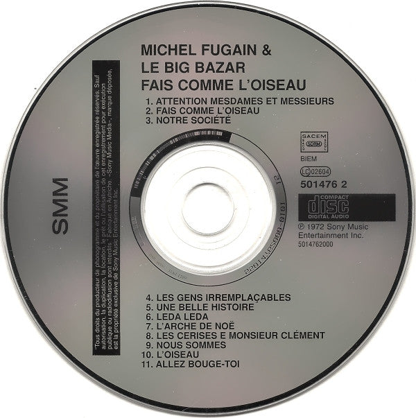 Michel Fugain & Le Big Bazar : Fugain & Le Big Bazar (CD, Album)