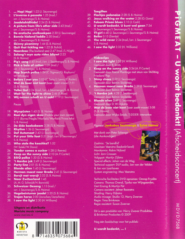 Pigmeat : U Wordt Bedankt! (DVD, Comp)