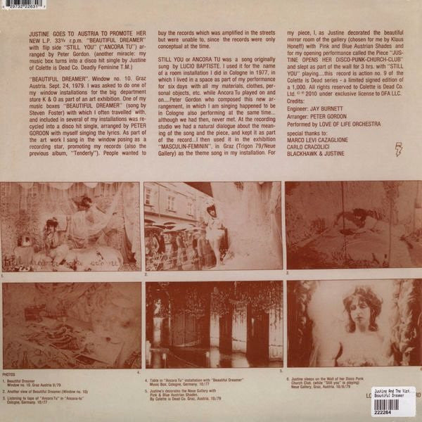 Justine And The Victorian Punks : Beautiful Dreamer (12", Ltd, RE)