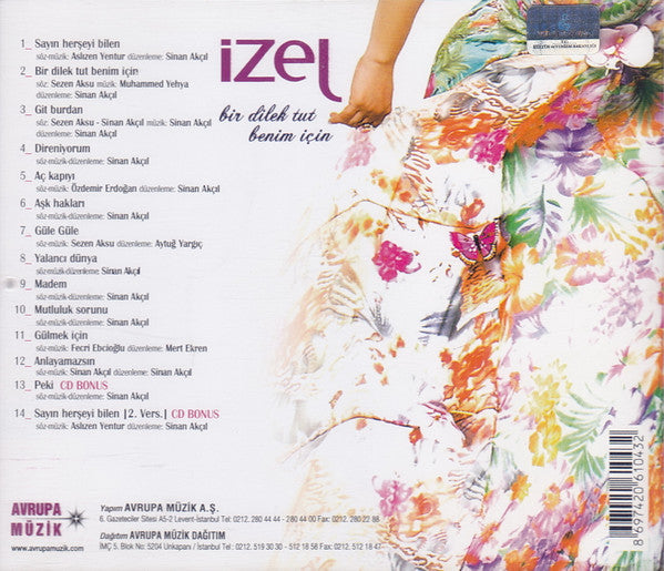 İzel : Bir Dilek Tut Benim İçin (CD, Album)