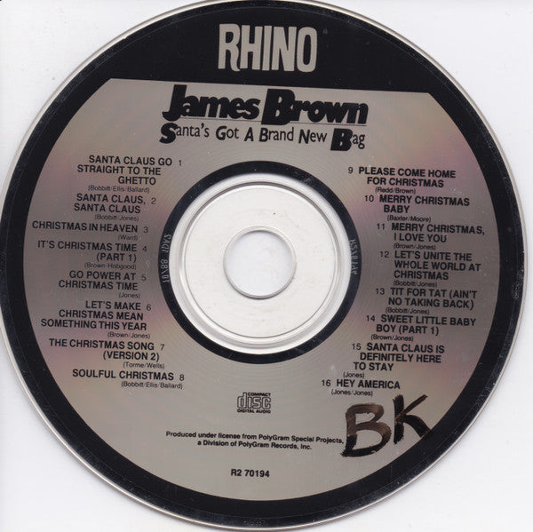 James Brown : Santa's Got A Brand New Bag (CD, Comp)