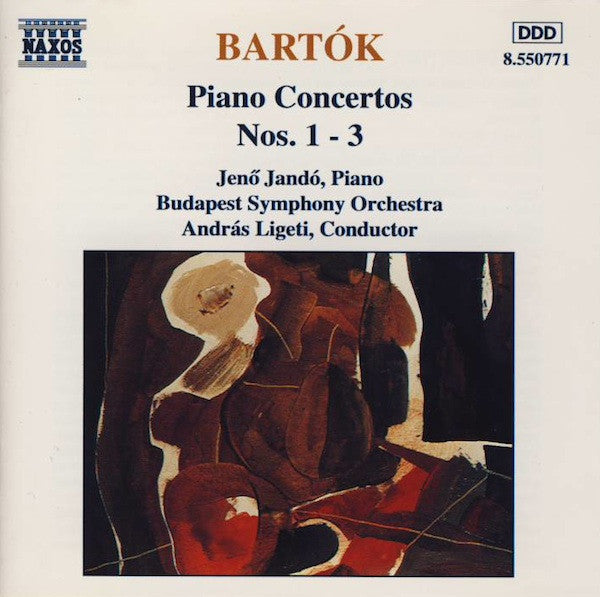 Béla Bartók, Jenö Jandó, Budapest Symphony Orchestra, András Ligeti : Piano Concertos Nos. 1-3 (CD, Album, Son)