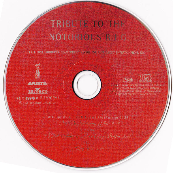 Puff Daddy & Faith Evans, 112, The Lox : Tribute To The Notorious B.I.G. (CD, Single)