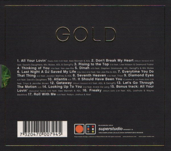Blacknuss : Gold - A Decade Of Soul, Jazz & R'n'b (CD, Comp)