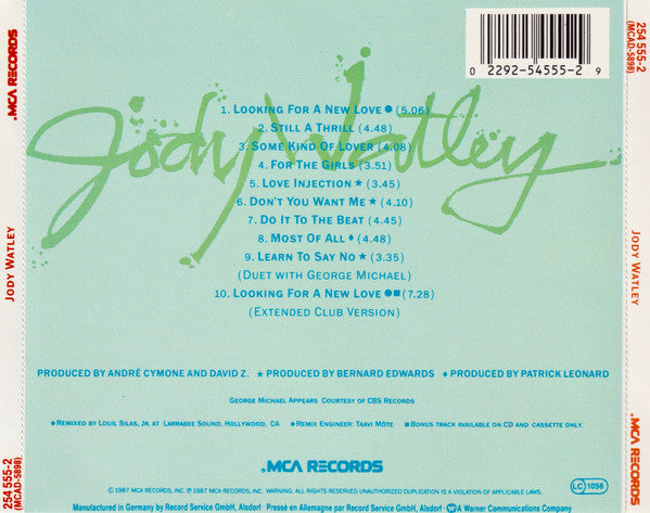 Jody Watley : Jody Watley (CD, Album)