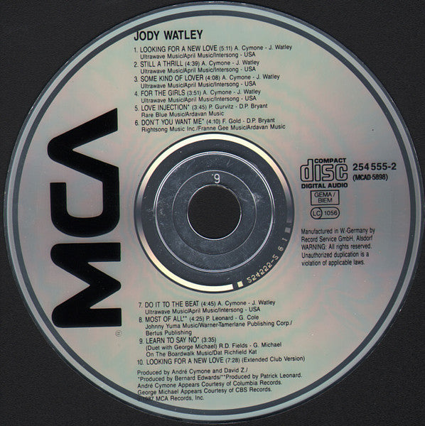 Jody Watley : Jody Watley (CD, Album)