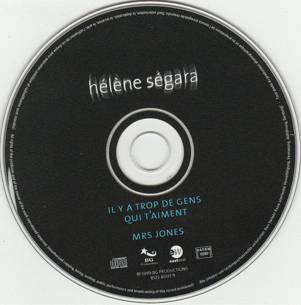 Hélène Ségara : Il Y A Trop De Gens Qui T'aiment (CD, Single)