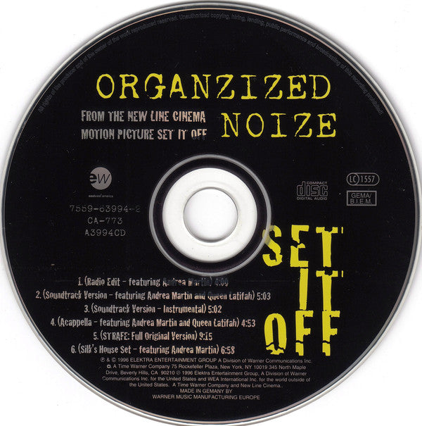 Organized Noize Featuring Andrea Martin & Queen Latifah : Set It Off (CD, Maxi)