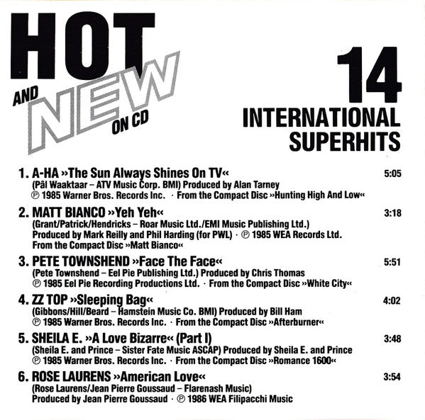 Various : Hot And New On CD (CD, Comp)