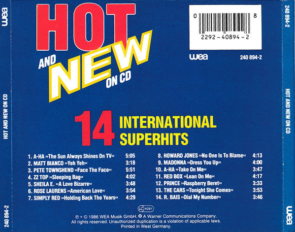 Various : Hot And New On CD (CD, Comp)