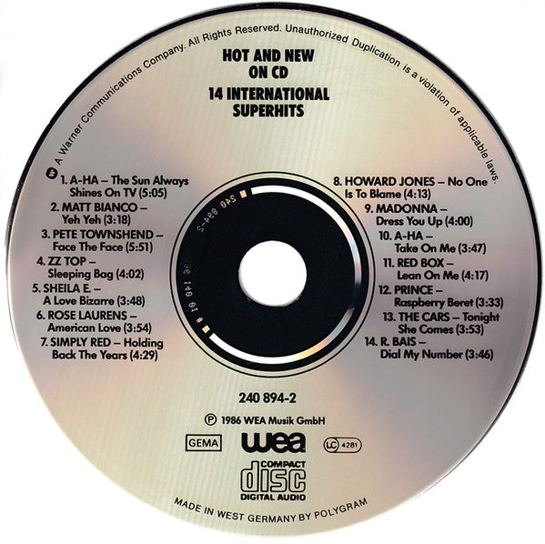 Various : Hot And New On CD (CD, Comp)
