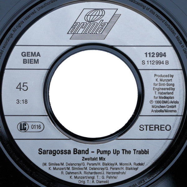 Saragossa Band : Saragossa Band Medley (7", Single)