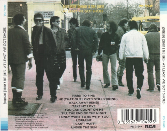 Southside Johnny & The Asbury Jukes : At Least We Got Shoes (CD, Album)