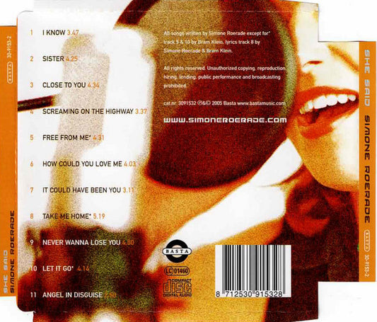 Simone Roerade : She Said (CD, Album)