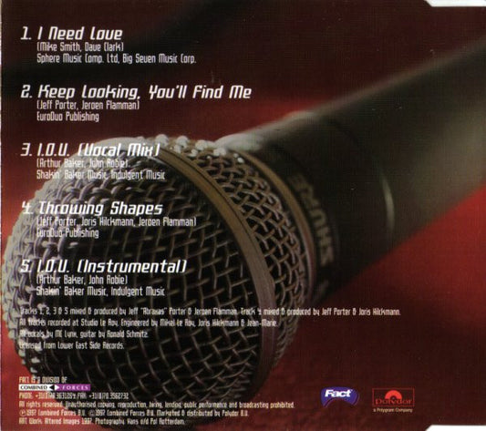 Flamman & Abraxas Present MC Lynx : I Need Love (CD, Maxi)