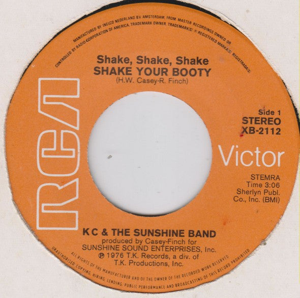 KC & The Sunshine Band : (Shake, Shake, Shake) Shake Your Booty  (7", Single)