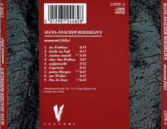 Hans-Joachim Roedelius : Momenti Felici (CD, Album)