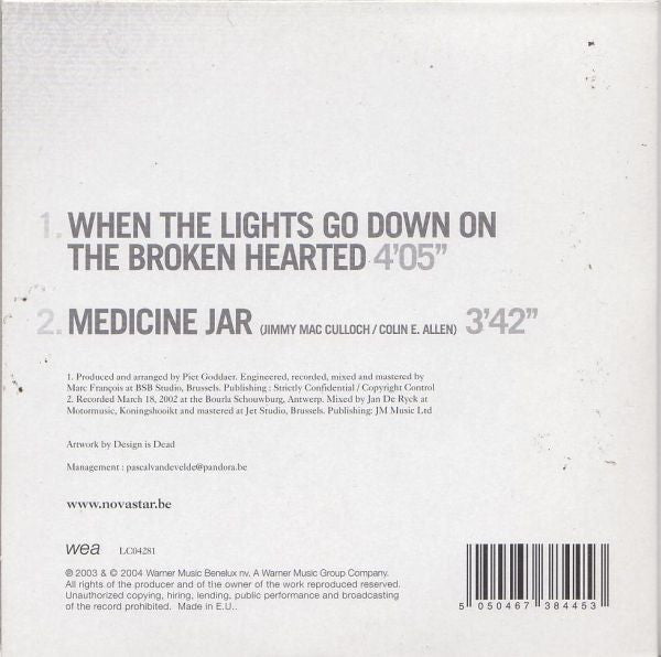 Novastar (2) : When The Lights Go Down On The Broken Hearted (CD, Single)