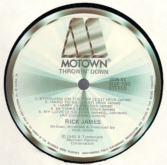 Rick James : Throwin' Down (LP, Album)