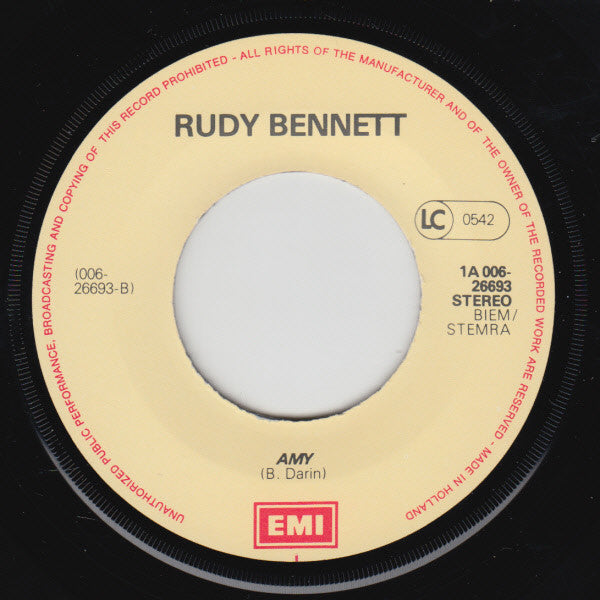 Rudy Bennett : How Can We Hang On To A Dream / Amy (7", Single)
