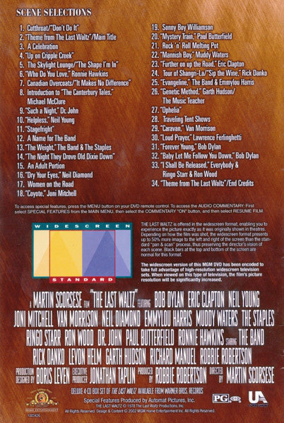 The Band : The Last Waltz (DVD-V, RM, S/Edition, Multichannel, NTSC, Reg)