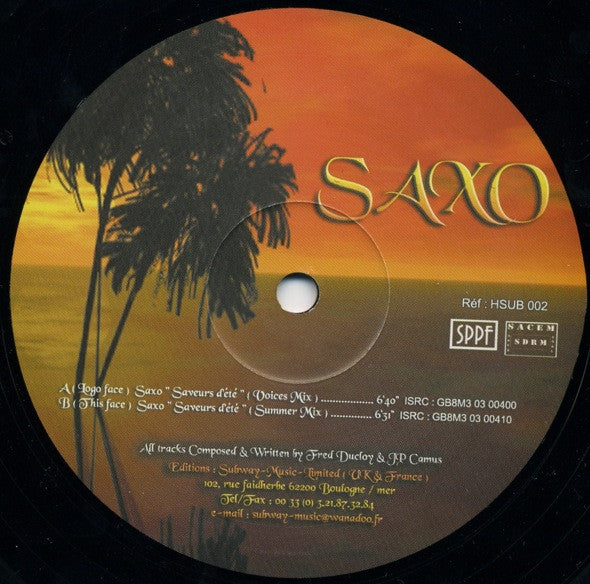 Saxo : Saveurs D'été (12")
