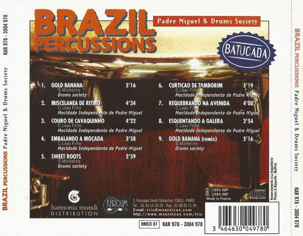 G.R.E.S. Mocidade Independente De Padre Miguel & Drums Society : Brazil Percussions - Batucada (CD, Album)
